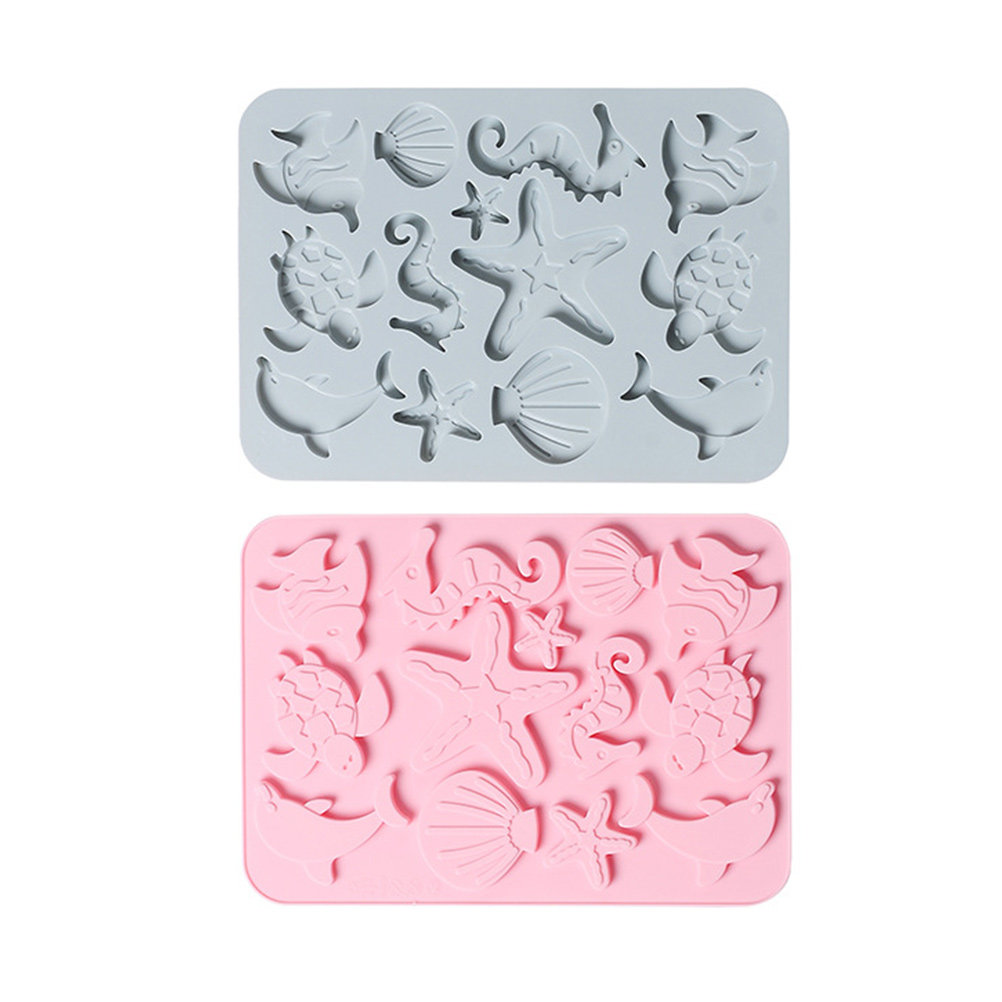 Kitchen Gadgets Design - 2Pcs Food Safe Silicone Marine Life