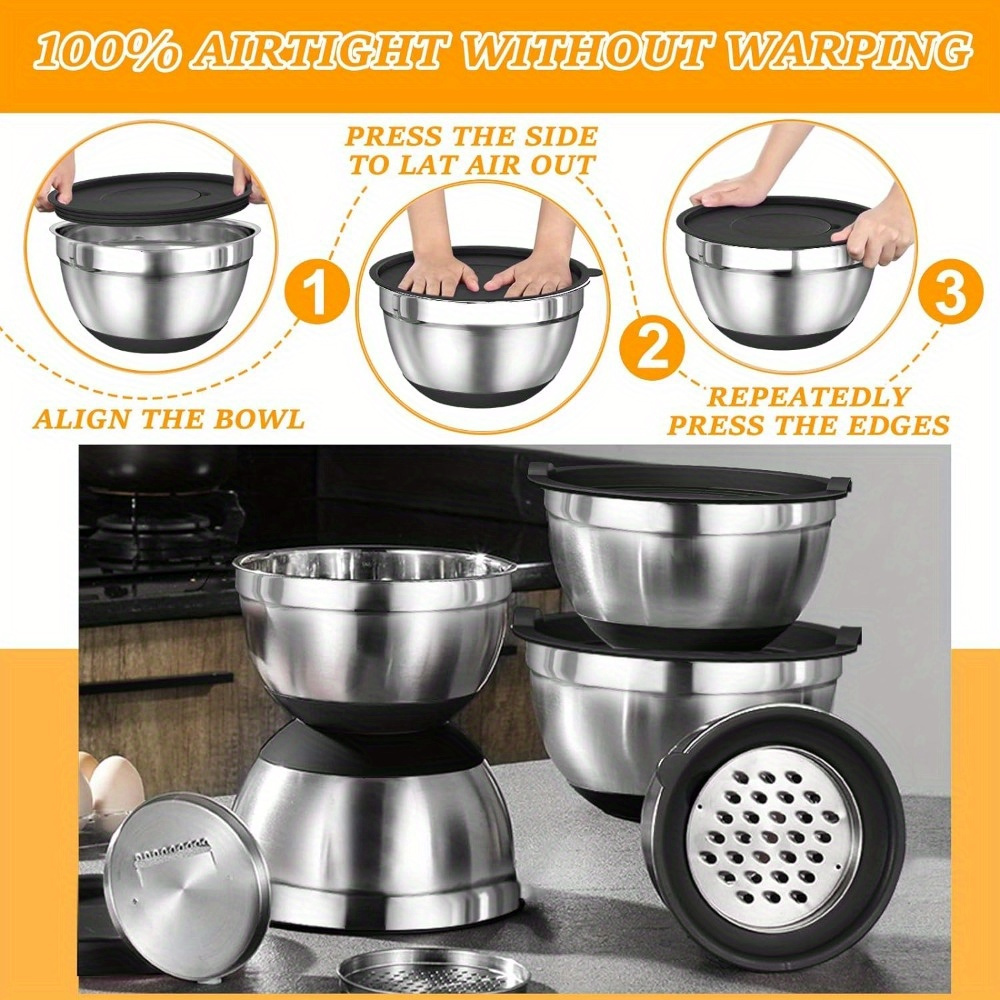 17pcs, Stainless Steel Mixing  - đánh giá và giá Kitchen Gadgets Design