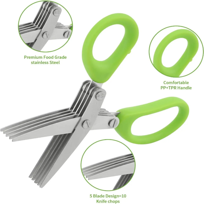 Time Saving Herb Scissors 5 Bl - đánh giá và giá Kitchen Gadgets Save Time