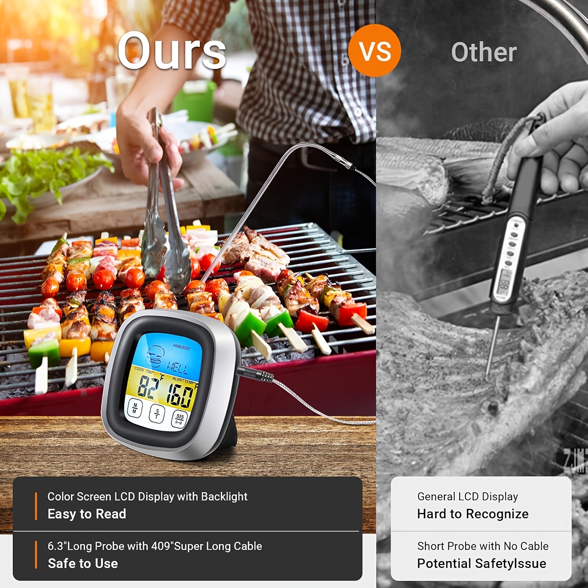 Digital Meat Thermometer BBQ T - đánh giá và giá Meat Thermometer