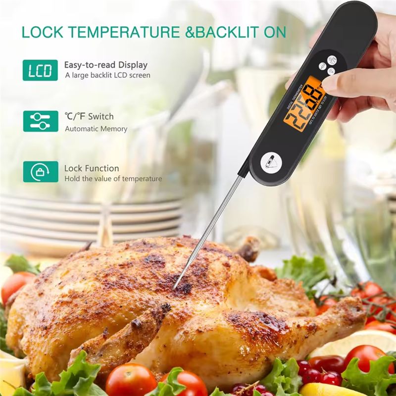 Digital BBQ Food Thermometer K - đánh giá và giá Meat Thermometer